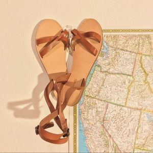 MADEWELL The Boardwalk Ankle-wrap Sandal